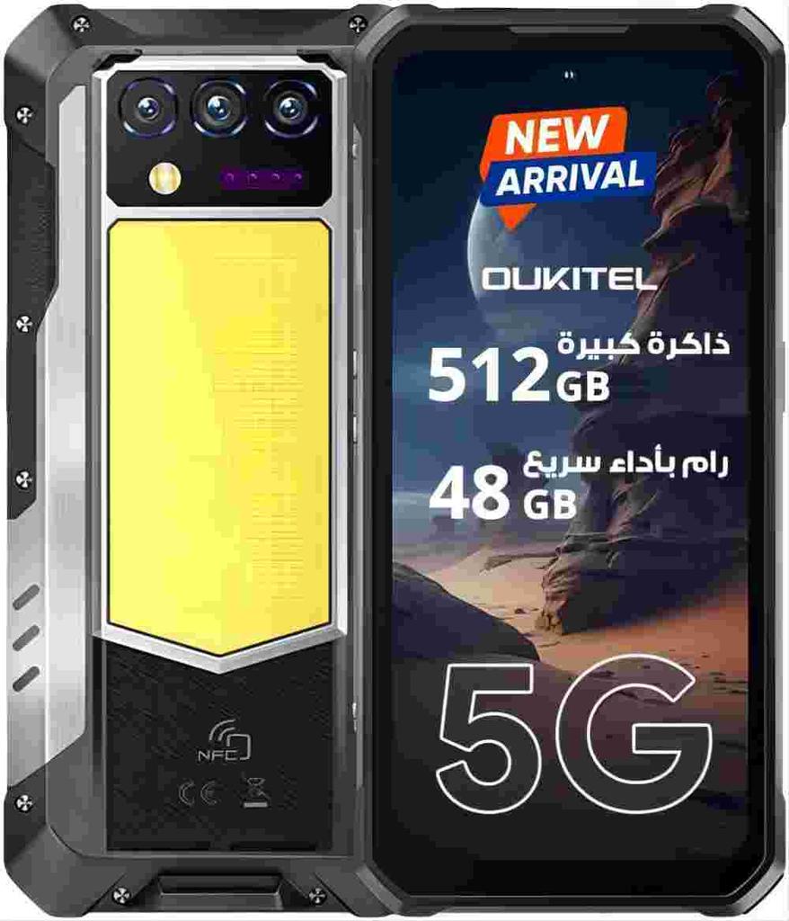 OUKITEL WP100 Titan 5G Cellphone 36GB+512GB 200MP 33000mAh 6.8" Display Android 14 Smartphone with Projector