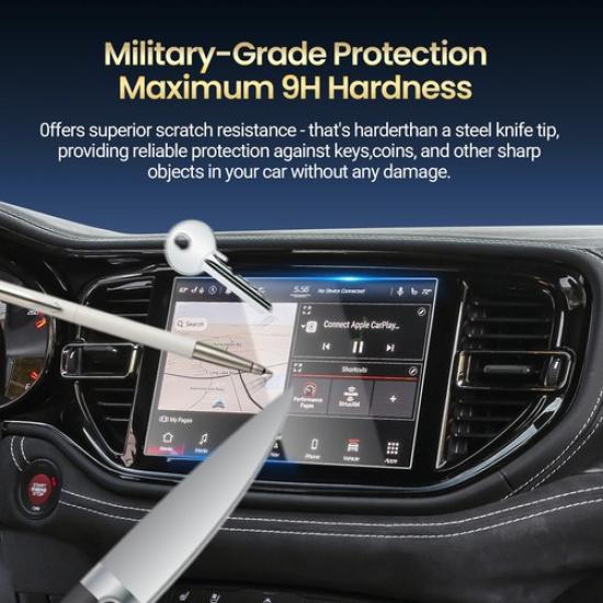 RUIYA Car Touchscreen Protector Tempered Glass 10.1" For 2021-2026 Dodge Durango