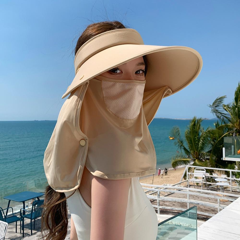 

Cycling Uv Resistant Sun Hat Adjustable Neck Guard Hat New Empty Top Hat Outdoor серый