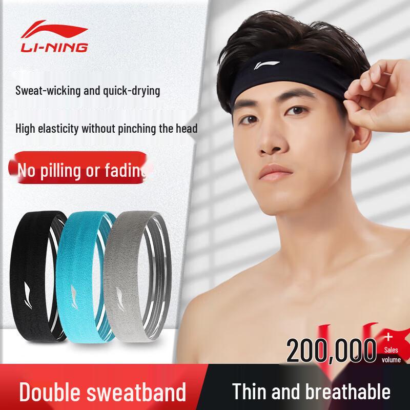 Унисекс спортивная повязка на голову Li-Ning отводящая пот