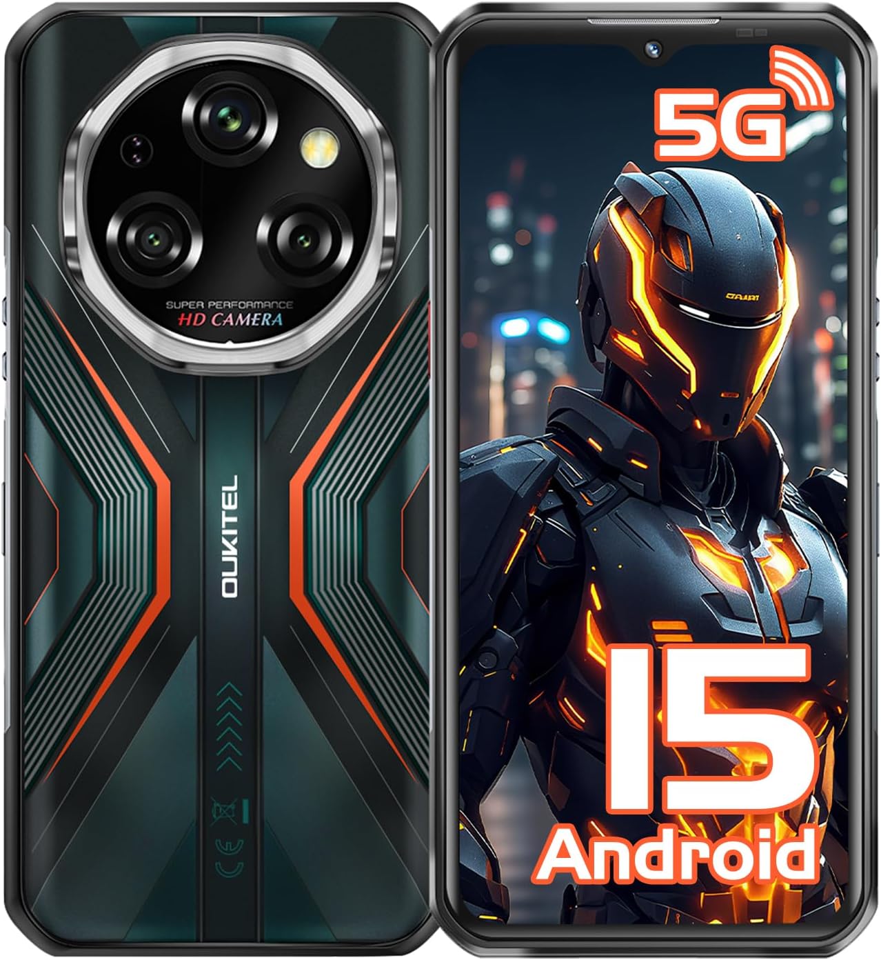 OUKITEL WP55 5G Mobilais tālrunis 36GB+256GB