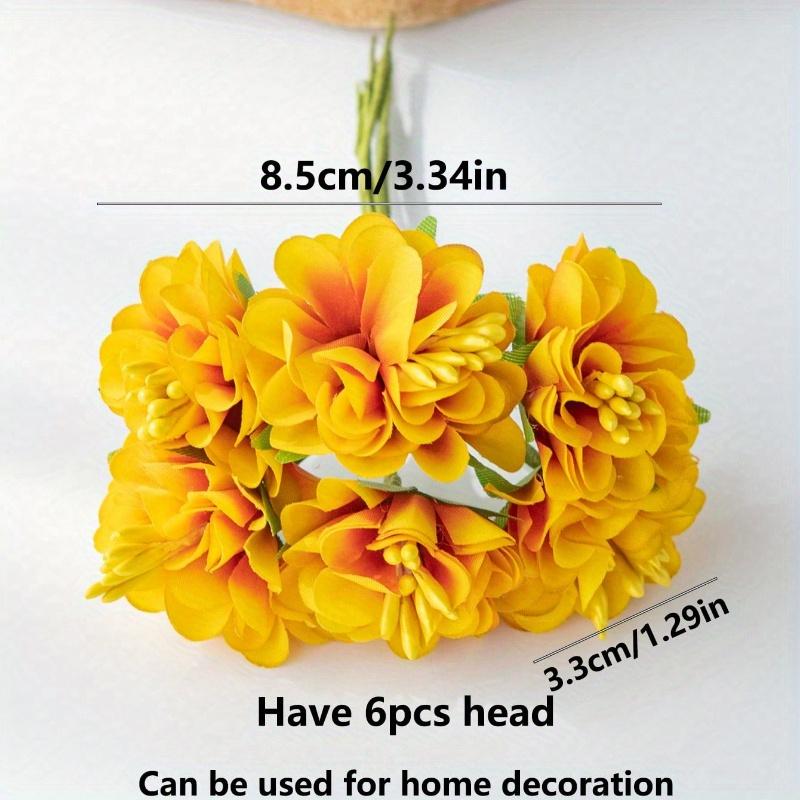 1 Bouquet (6 Heads) Artificial Carnation Floweressories Home Wedding Decoration Bride Wrist Flower Chest Flower Headflower Material New Year