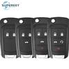 Flip Folding Remote Car Key Shell Case Cover For Opel Vauxhall Insignia Astra Zafira For Chevrolet Cruze For Buick