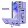 Slide Camera Card Slot Case For Sansung Galaxy A55 A32 A25 A54 A34 A24 A73 A53 A33 A23 A13 A72 A52 A32 A22 A71 A51 5G 4G Cover