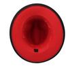 Gradient Color Fedora Hat for Women Men Wide Brim Felt Bowler Hat Luxury Casual Leather Belt Fedoras Chapeau