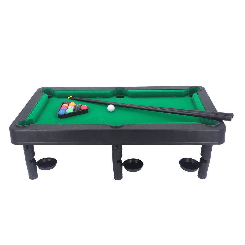 Kids Pool Game Table High Simulation Interactive Miniature Billiard Pool Set for Double Player