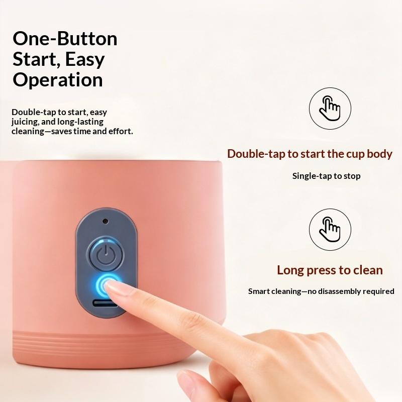 Portable Bottle Electric 6 Blades Multifunction Juice Blender Fresh Juice Smoothie Blender Ice Crushcup Food Processor