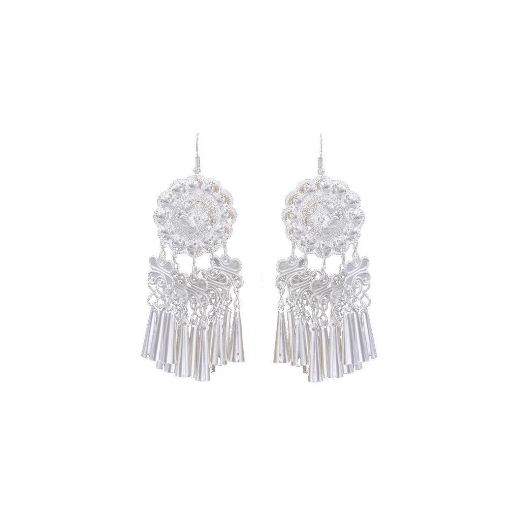 Miao Long Ethnic Tassel Earrings - Luxurious, High-end Fashion Jewelry
