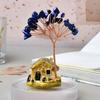 Multicolor Fortune Tree Figurine Creative Lucky Tree Ornament Natural Crystal Tree  Desktop