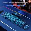 Retro Punk Mechanical Feel Gaming Keyboard & Headset Combo for Desktop/Laptop Gaming