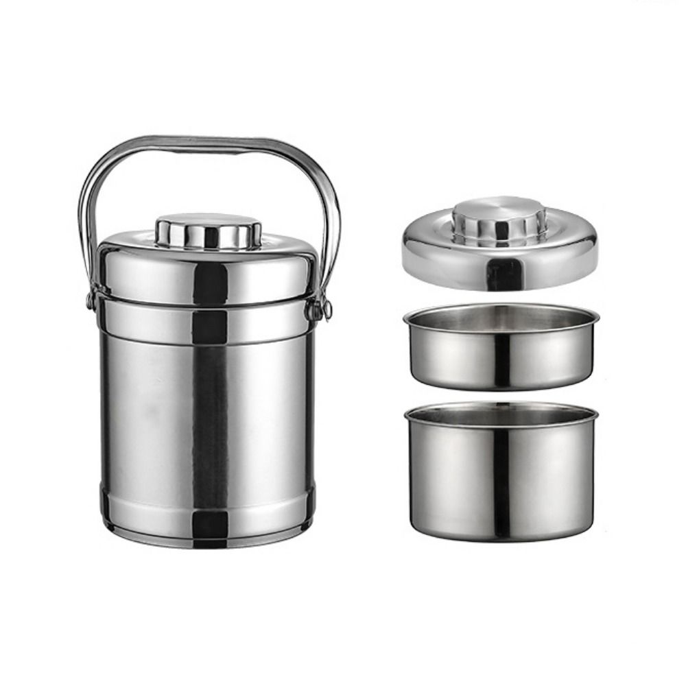 Large Capacity Thermos Lunch Box 1.3/1.9L Thermal Food Jar Food Storage Containers  Outdoor