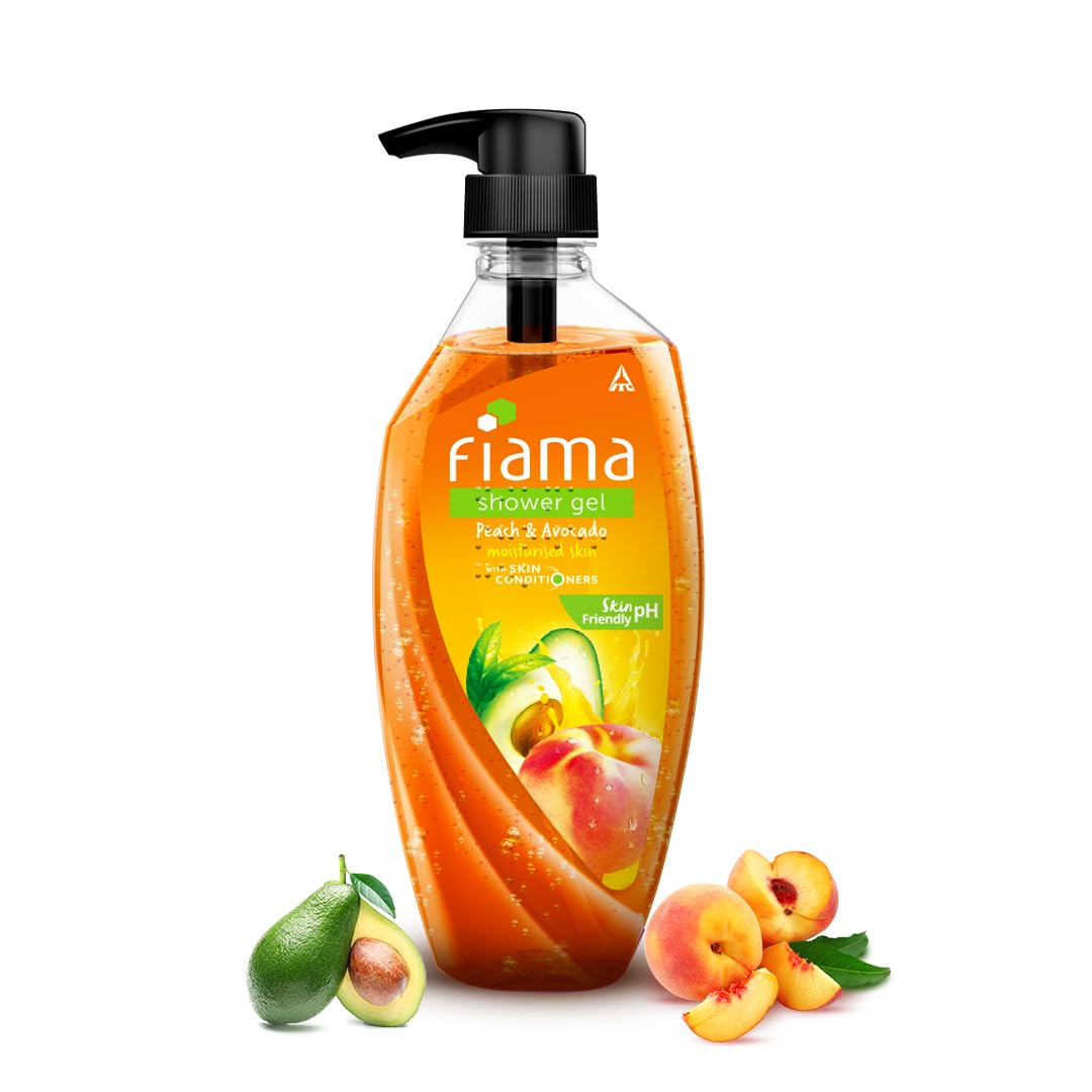 

Fiama Body Wash Shower Gel Peach & Avocado 500ml Soft Moisturizing Skin Cleanser for Women and Men