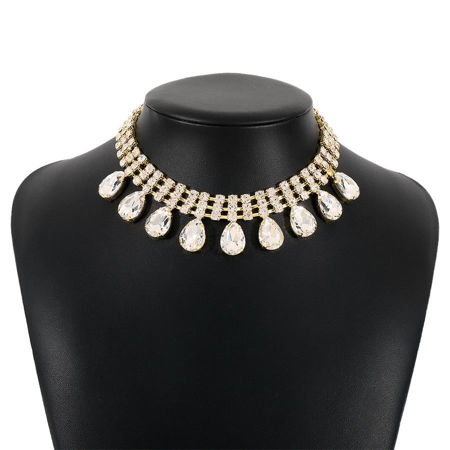 Customized Collarbone Chain Creative Design Multi-Layer Water Drop-Shaped Neck Chain Light Luxury Temperament Versatile Necklace Customization