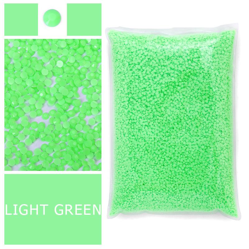 Hot-Selling Diamond Painting Sticker Diamond, Flat-Bottomed Resin Diamond, Jelly Color, Small Round Diamond, Large Packaging, Multi-Color Optional