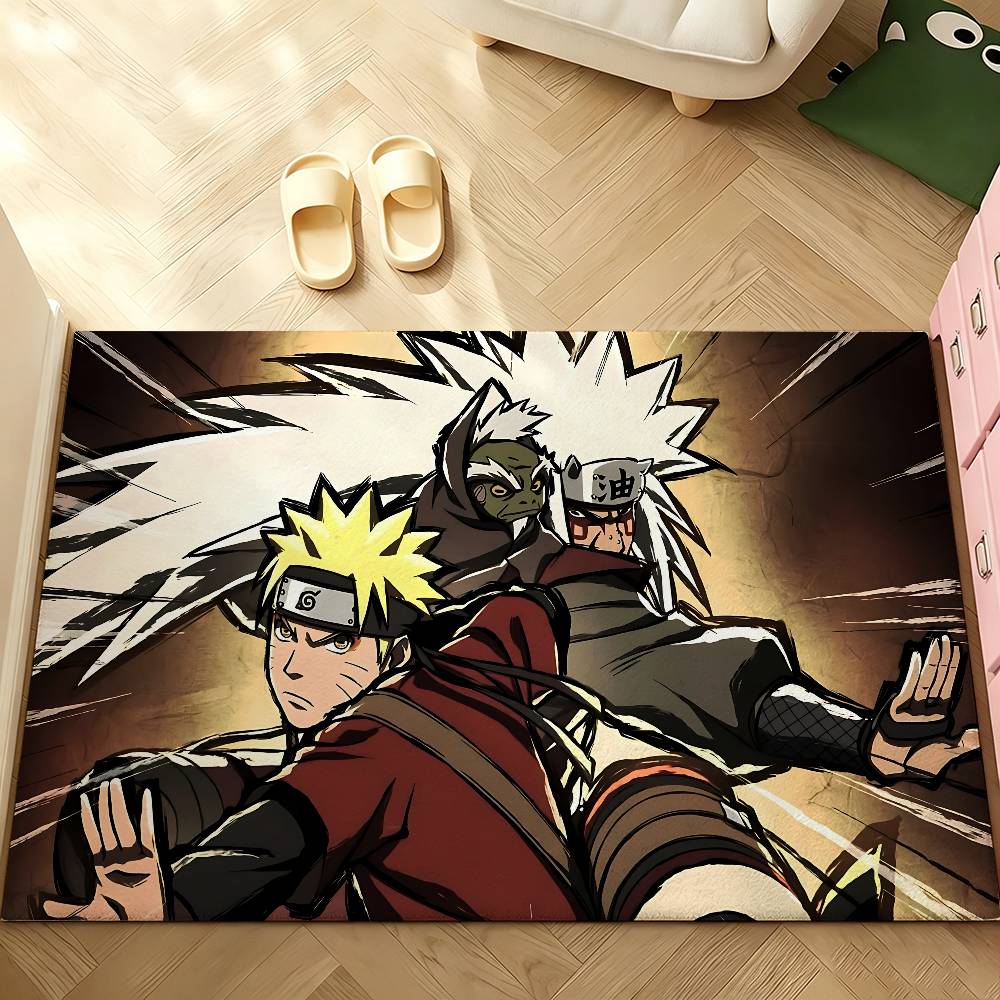 Cool Anime N-naruto-S Carpet Bathroom Anti-slip Mat Door Mat Home Decoration Mat Entrance Door Mat Scratch-resistant Door Mat