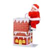 Electric Music Santa Claus Climbing Chimney Toy - Creative Christmas Gift & Ornament for Kids