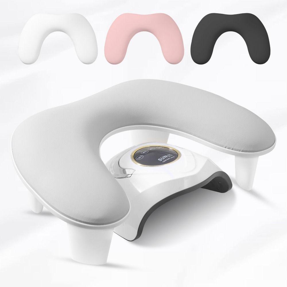 Height Adjustable U-Shaped Nail Arm Rest PU Surface Manicure Hand Rest Cushion  Nails Tech