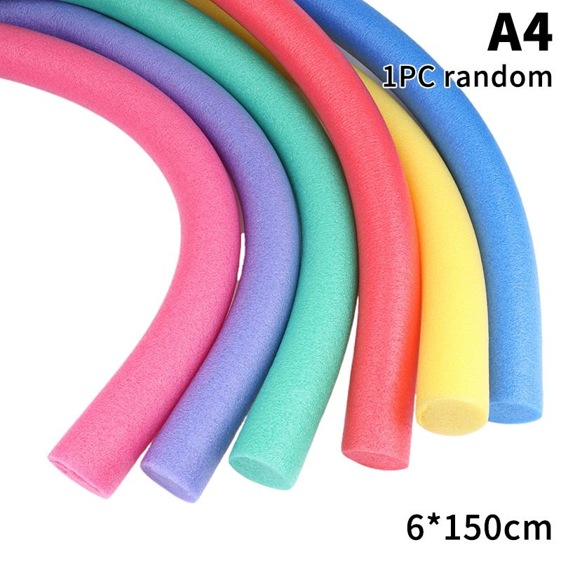 1Pc Random Color Swimming Pool Foam Noodle Float Aid Swim Noodles Ring Buoyancy Stick For Swim Aid Training Beginners