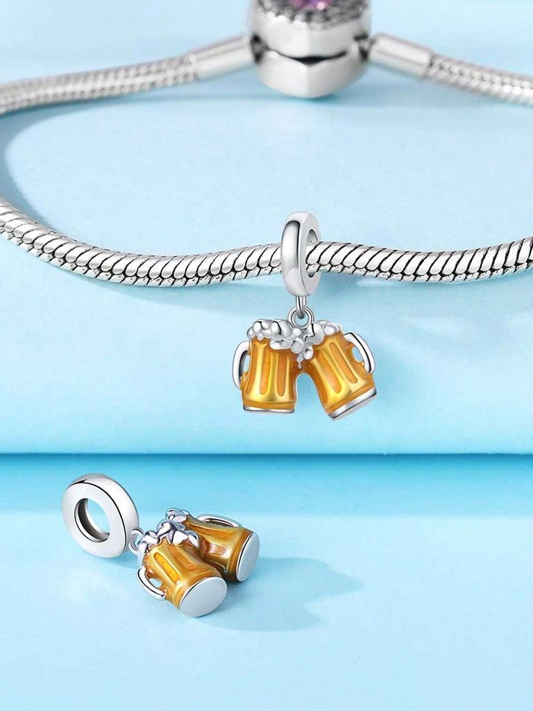 Charms Plata Artistic Painting Camera Pos Beads Copper Plated Fit Copperoriginal Bracelet For Jewelry Making Diy Charm