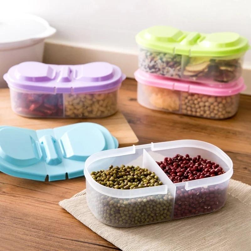 1PC New Healthy Plastic Food Container Portable Lunch Box Transparent Plastic Fresh Fridge Storage Box Kids Dinner Bento Boxs
