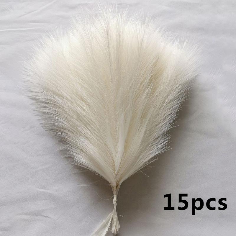 15pcs Artificial Pampas Grass Flower Bouquet For Home Wedding Decoration DIY Party Bedroom Fake Plant Flowers Vase Decor Reed
