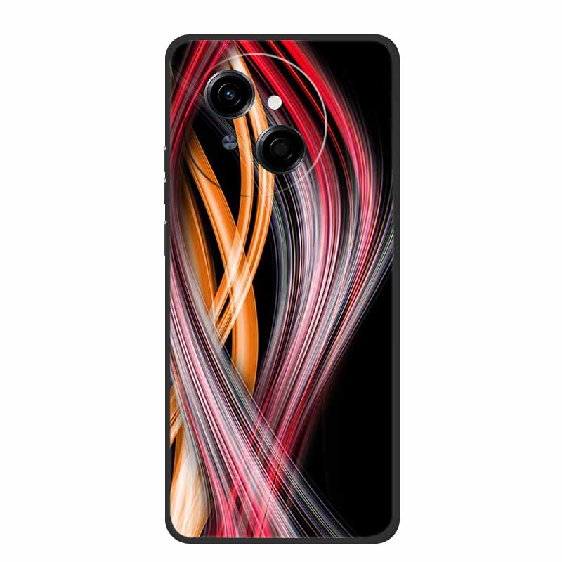 For Tecno Spark 40C Phone Case 6.67" Fashion Photos Black Silicone Soft TPU Case For Tecno Spark 40C Back Cover Cases 40 C Coque