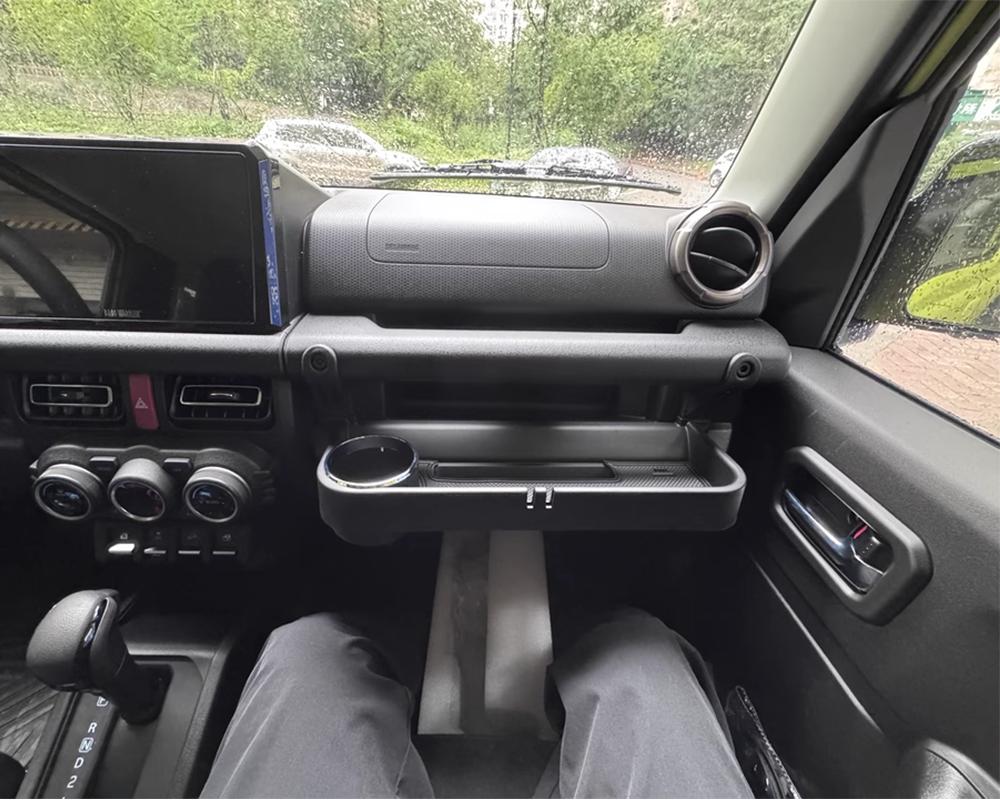 Car Co-pilot Handle Expansion Storage Box Organizer Tray Cup Holder for Suzuki Jimny JB64 JB74 JC74 2019-2026 Interior Accessory