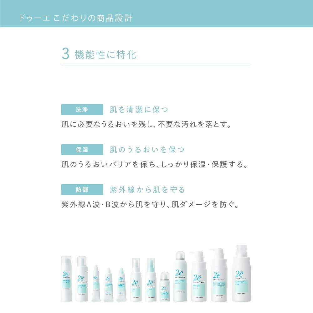 2e Sunscreen For Sensitive Skin Hypoallergenic Formula Deeply Moisturizing High Moisture Barrier 40g Sunscreen (Doue) Non-chemical SPF40+ PA++++