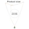Fashionable Avocado Charm Necklace Fashion Jewelry Accessory Unique Shape Alloy Pendant for Trendy Women Ladies