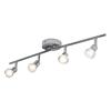 Spotlight 3/4 Head Metal Indoor Surface Mounted Multi Angle Adjustable Fixture Housing Home Ceiling Lamp Black Net Spot Lamp
