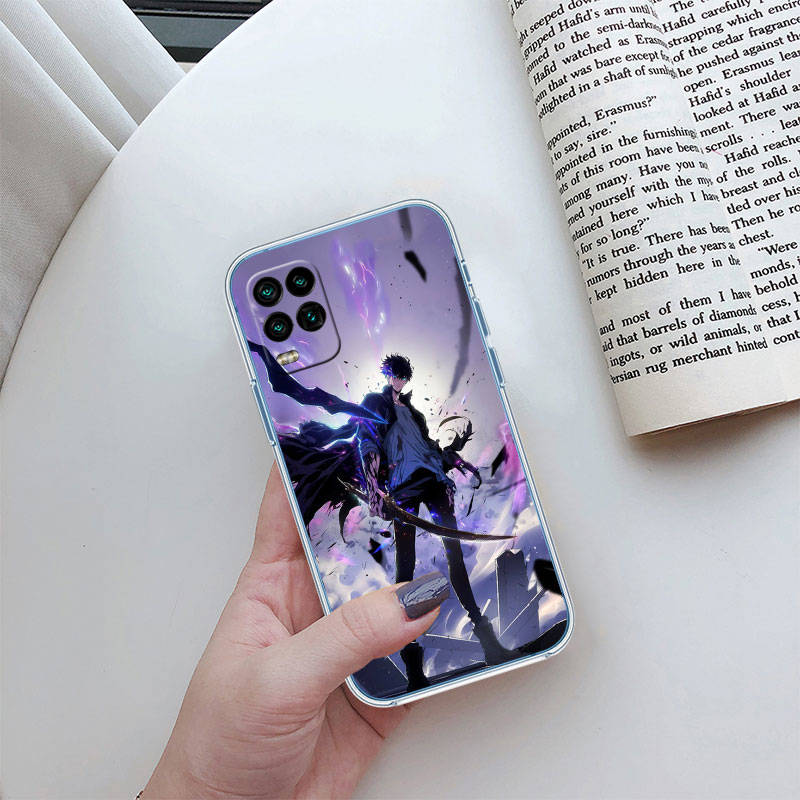 JO51 Solo Leveling Handyhülle für Motorola E22S E7 G6 G7 G8 G9 Plus Power Play G10 G20 G04 E30 E40 E22 E20 E13 G22 G23 G Stylus Play