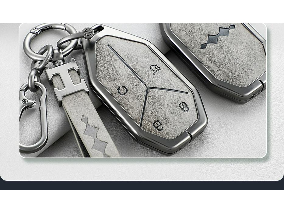 2024 BYD Leopard 5/8 Key Fob Protective Shell for Men - Full Coverage Remote Control Case