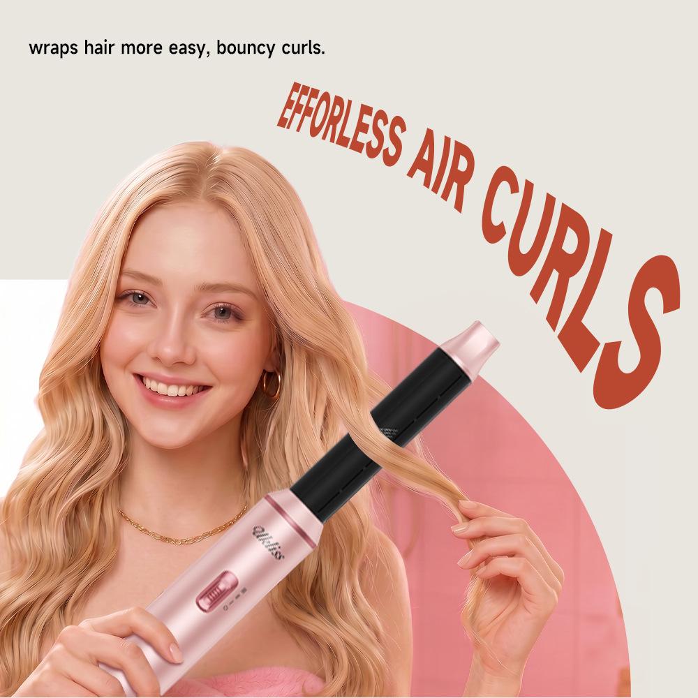 5-in-1 Multi-functional Hot Air Brush: Straighten, Curl, Blow Dry & Style Hair Without Damage
