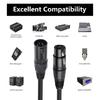 5Pin To 3Pin Adapter Cable For Enhanced Auditory And Lighting Control, 12Inches,