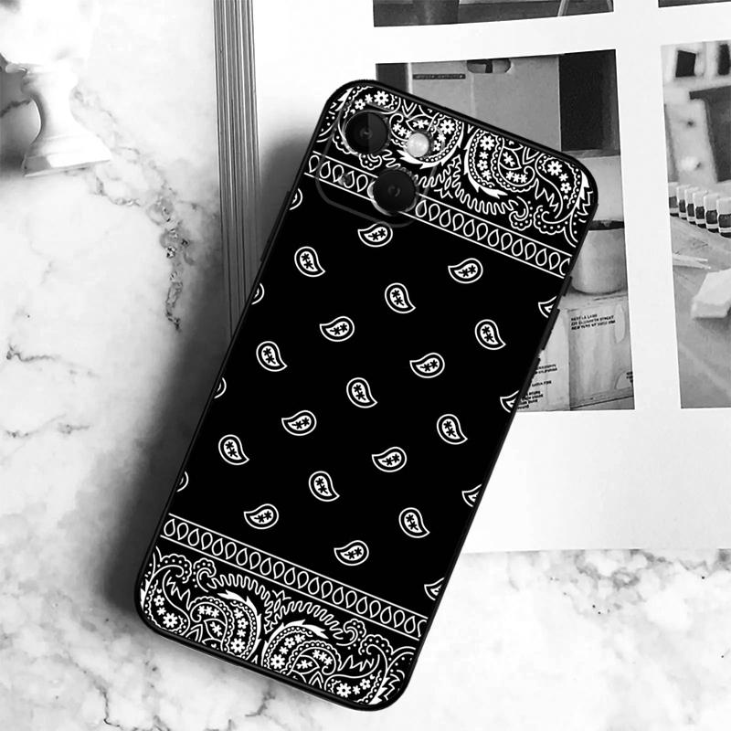 Bandana Paisley Pattern Funda For iPhone 15 16 13 12 Mini 11 14 Pro Max 7 8 Plus X XR XS Max Phone Case