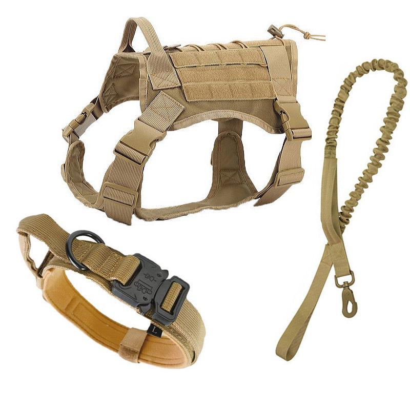 Tactical Dog Collar for Large & Medium Dogs - Thick, Non-Choking Military Design