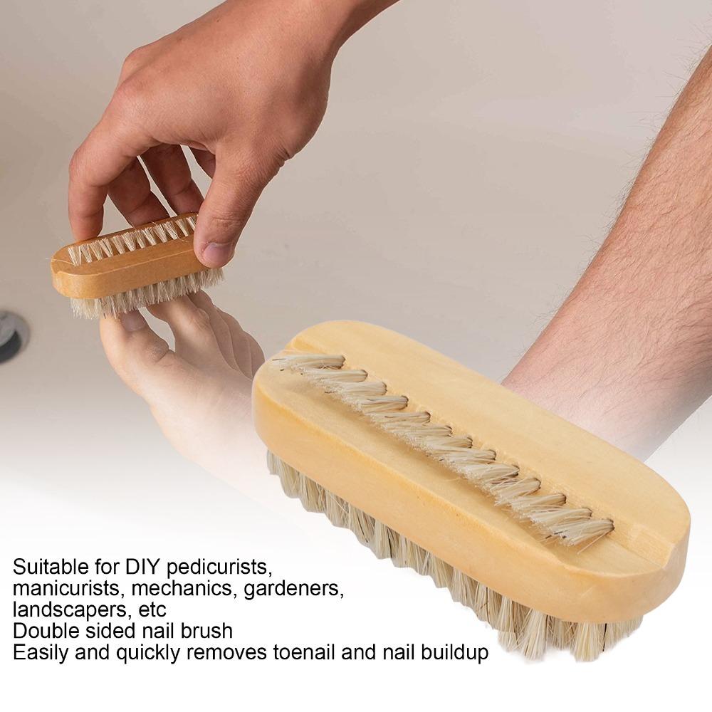 Double Sided Double Sided Nail Scrubber Two-sided Fingernail Care Brush Manicure Pedicure Care