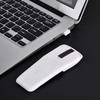 2.4GHz Foldable Wireless Arc Touch Mouse with USB Receiver for PC Notebooks and TVs (White)