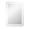 Bathroom Mirror, Illuminated, Touch Control, Anti-Fog, Dimmable, 3 Light Colors, 50x70, Silver