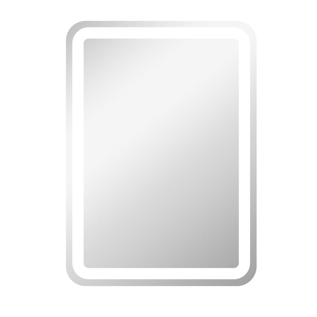 Bathroom Mirror, Illuminated, Touch Control, Anti-Fog, Dimmable, 3 Light Colors, 50x70, Silver