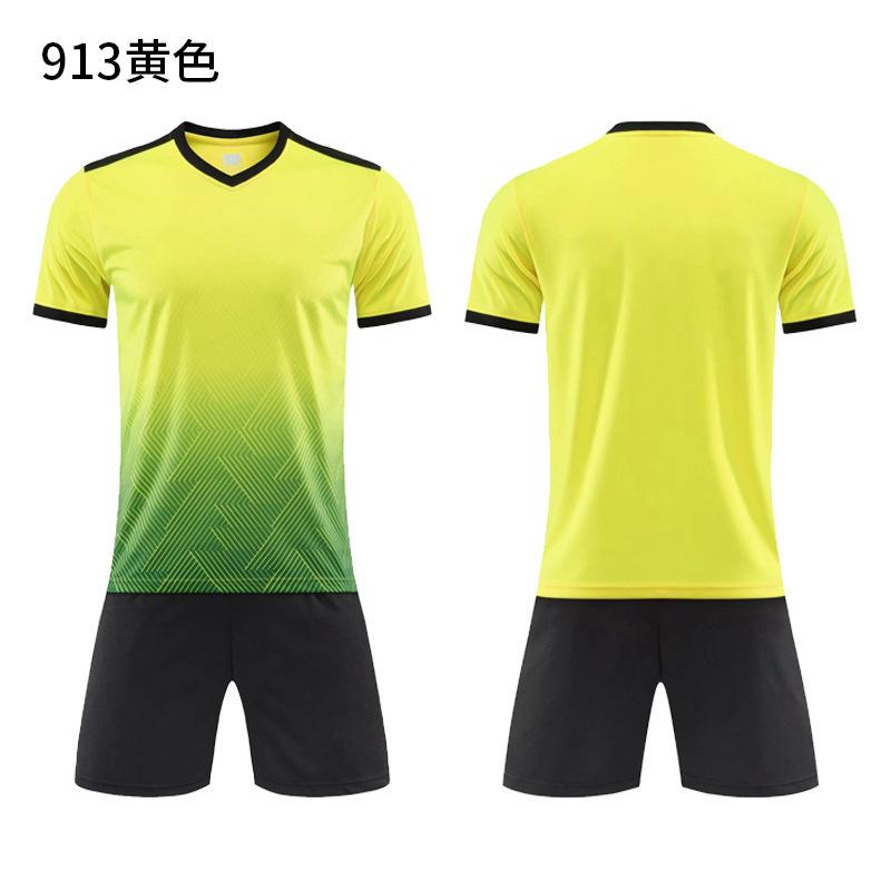Football Jersey Sports Suit Printed Table Tennis Jersey Men'S Adult Game Training Jersey Children'S Short-Sleeved Jersey Set