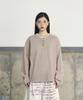 Eonyujeulaeb Washed Rib Henley Long Sleeve [Grey]