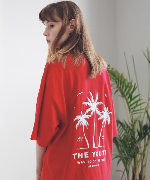 Ader Robe Unisex Palm Tree T-Shirt Ats191002-Rd L