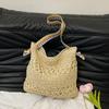 Holiday Style Going Out Woven Bag Women's New Temperament Simple Shoulder Bag Foreign Style Versatile Beach Bag