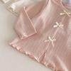 Girls' Bowknot T-shirt - 2026 New Spring Korean Style