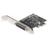 PCIe 4 Port RS232 Serial Adapter Card With Breakouts Cable For Low Profile Slot Computers