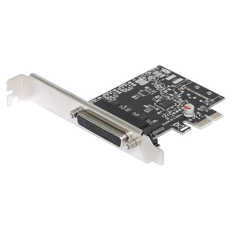 PCIe 4 Port RS232 Serial Adapter Card With Breakouts Cable For Low Profile Slot Computers