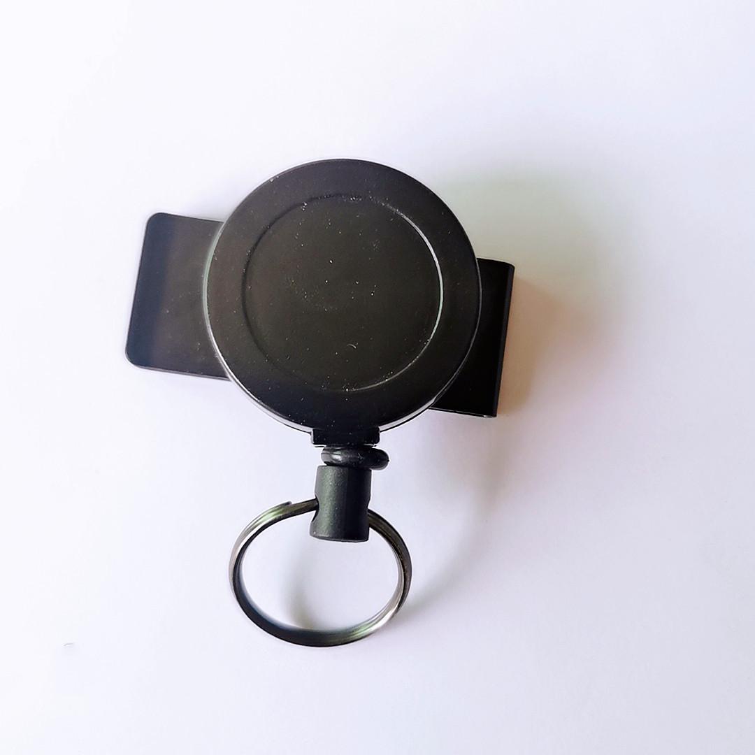 Retractable Anti-Theft Keychain: Stainless Steel Wire, Anti-Lost, Easy Pull, Durable Metal Shell