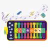 Piano Mat for Kids Double Keyboard Music Play Mat Build In Song Accompaniment Crawling Mat Piano Early Education Toy