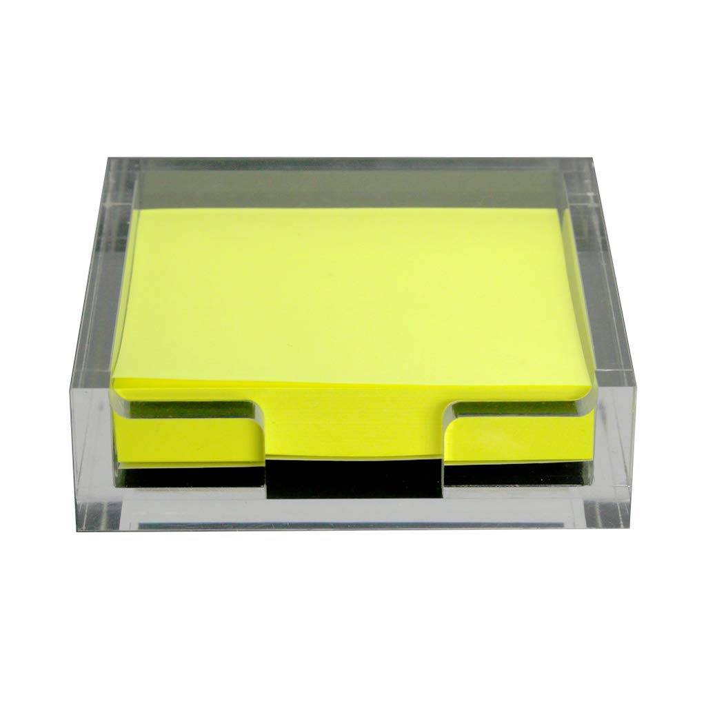 GemRich Sticky Note Holder, Sticky Note Case, Post-it Note Case, Memo Holder, Desk Organizer for 75mm X 75mm